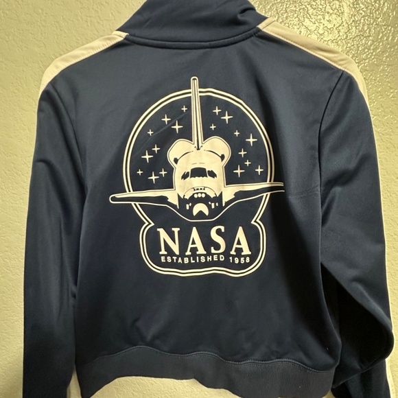 NASA track jacket navy blue size small - Picture 2 of 6